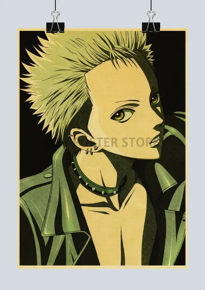 Retro nana anime poster set bedroom wall decor
