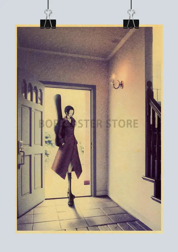 Vintage japan anime nana kraft poster bedroom wall art