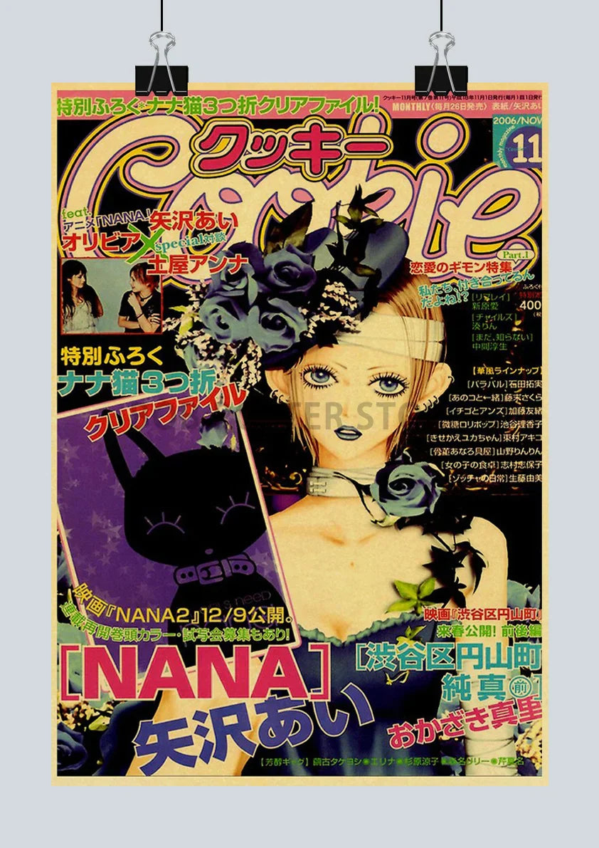 Retro japan anime nana poster bedroom wall art