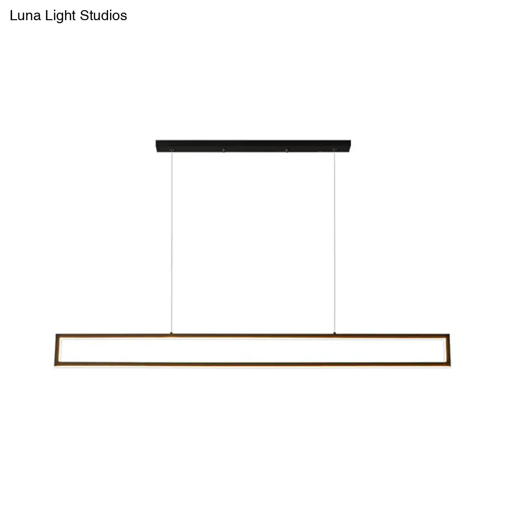 Modern black & gold led island pendant light kitchen ceiling lamp