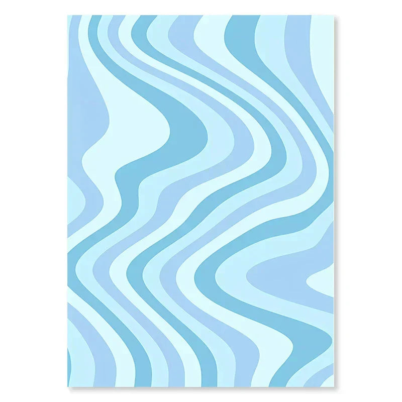 Danish pastel mykonos eye wall art blue and pink bedroom poster