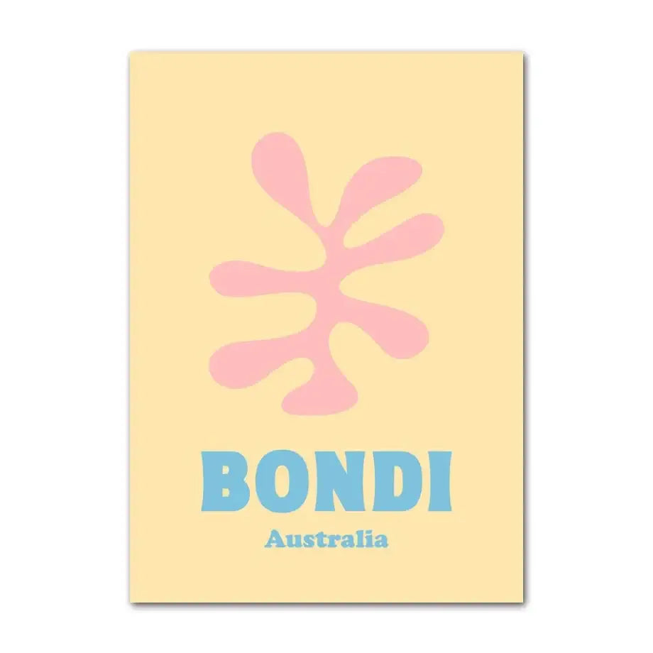 Pastel pink & peach flower canvas wall art for bedroom decor
