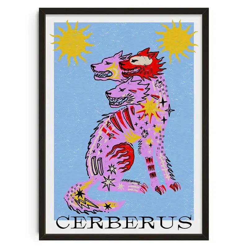 Retro blue earth to neptune canvas print living room home decor