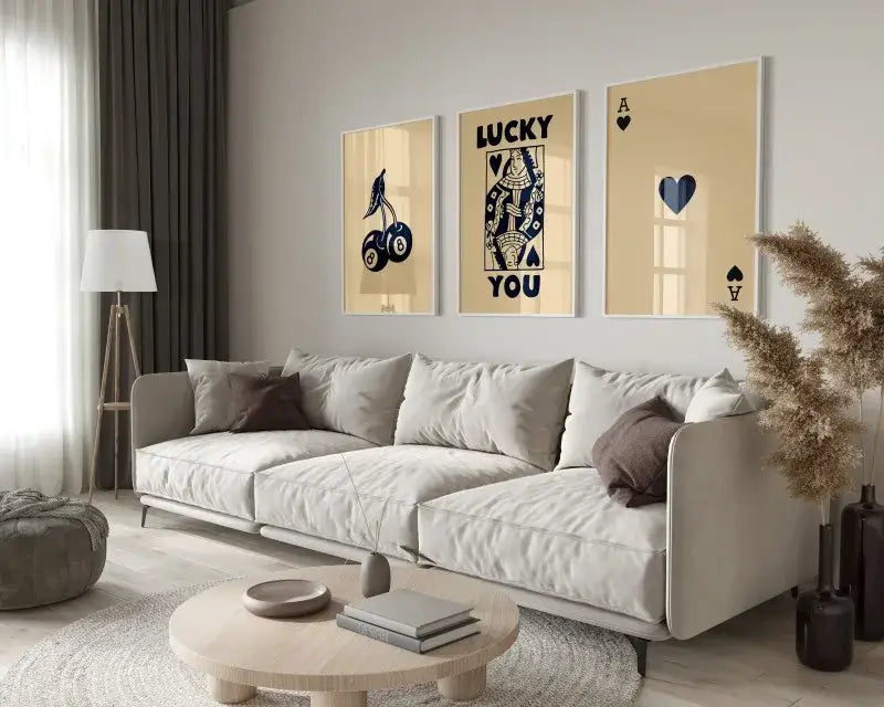 Retro funky queen wall art posters set living room canvas decor
