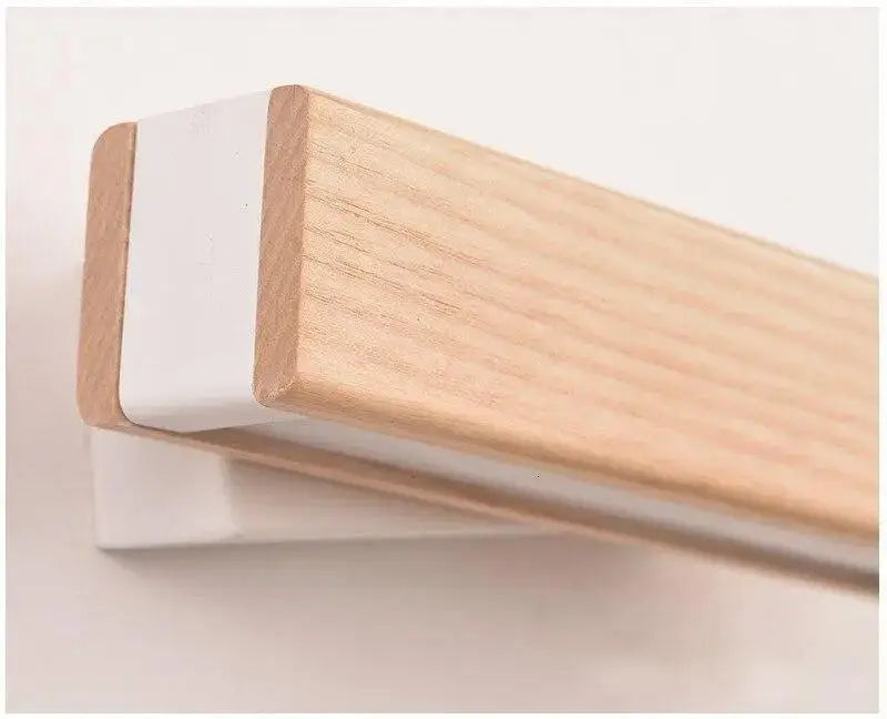 Modern rotated led wooden wall sconces bedroom light