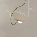 Modern black and wood scandinavian pendant light dining room
