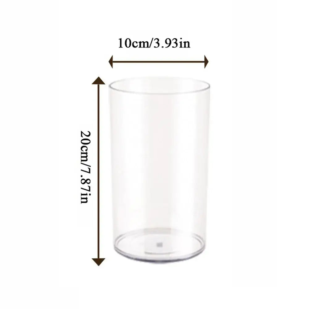 Modern shatterproof clear acrylic cylinder vase dining room decor