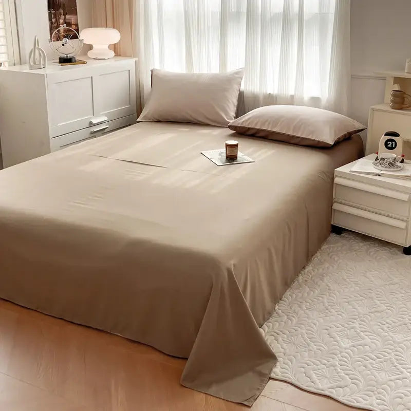 Navy and gray solid color brush fabric duvet cover set bedroom