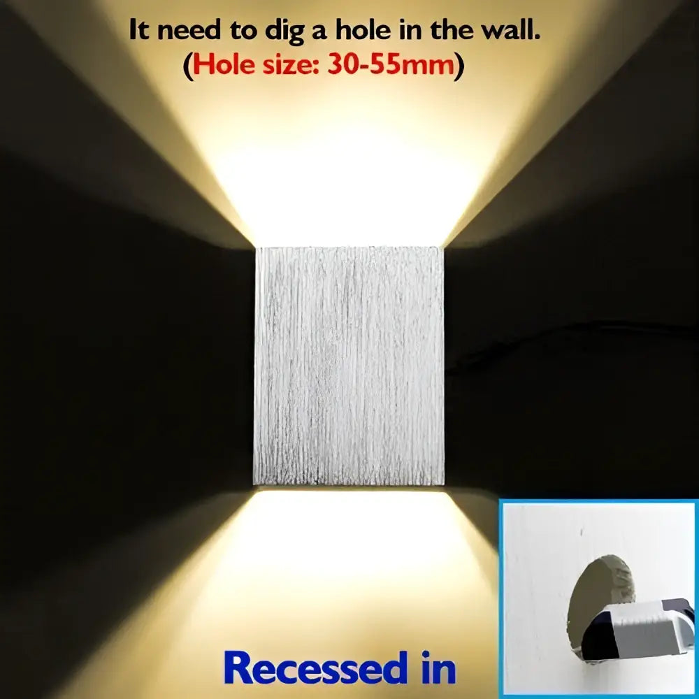 Modern brushed silver sphera wall sconces bedroom warm light beam
