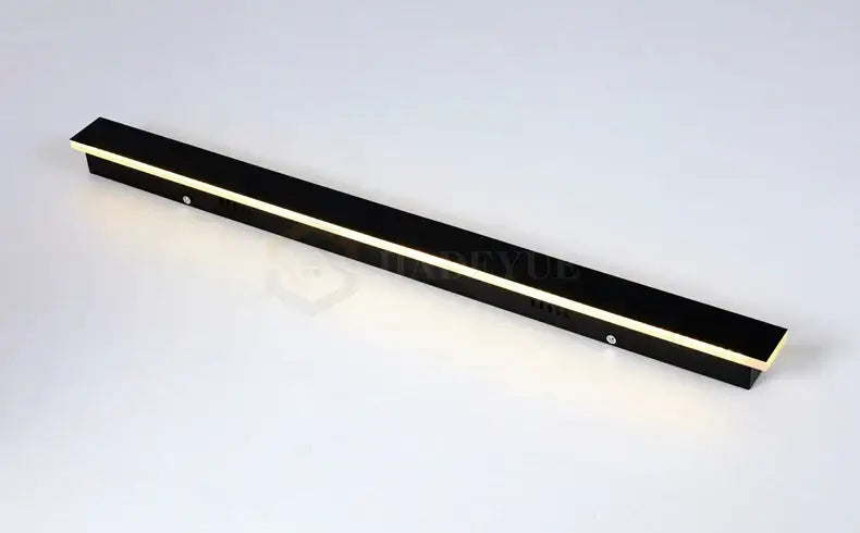 Modern minimalist black waterproof led long wall light outdoor sconce