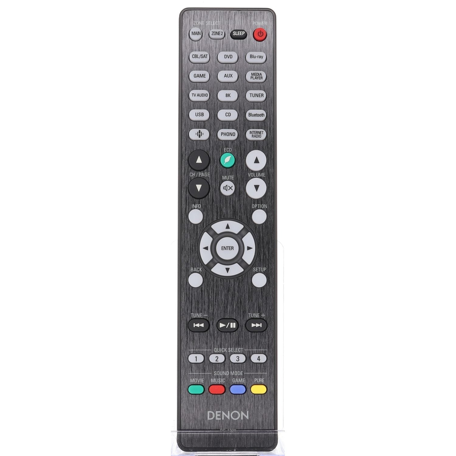Denon RC-1165 A/V Receiver Remote Control | IR | LCD Screen | Backlit Buttons - 30701010600AD