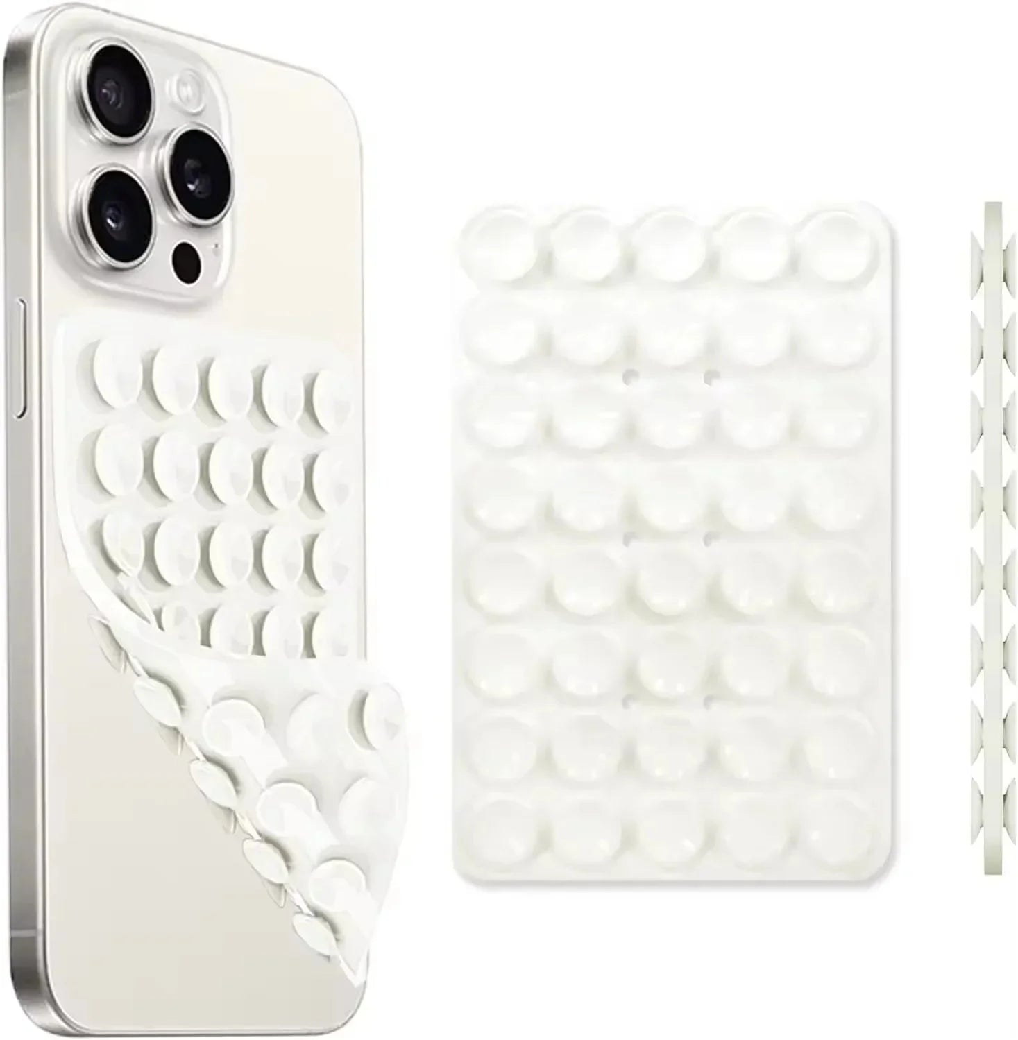 Double-Sided Silicone Suction Cup Phone Holder | Hands-Free Wall Mount for Videos and Selfies