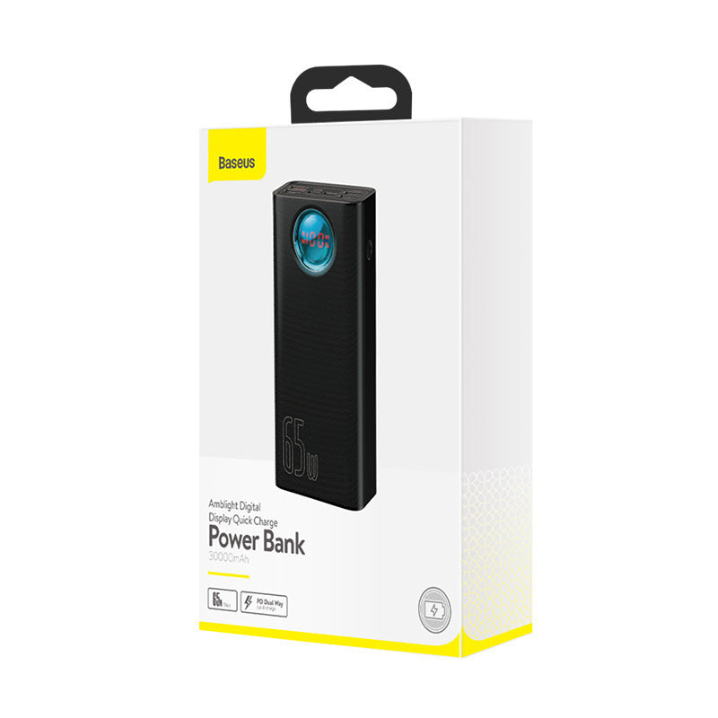 Digital Display Mobile Power 30000mAh Large Capacity Pd Fast Charge 65W