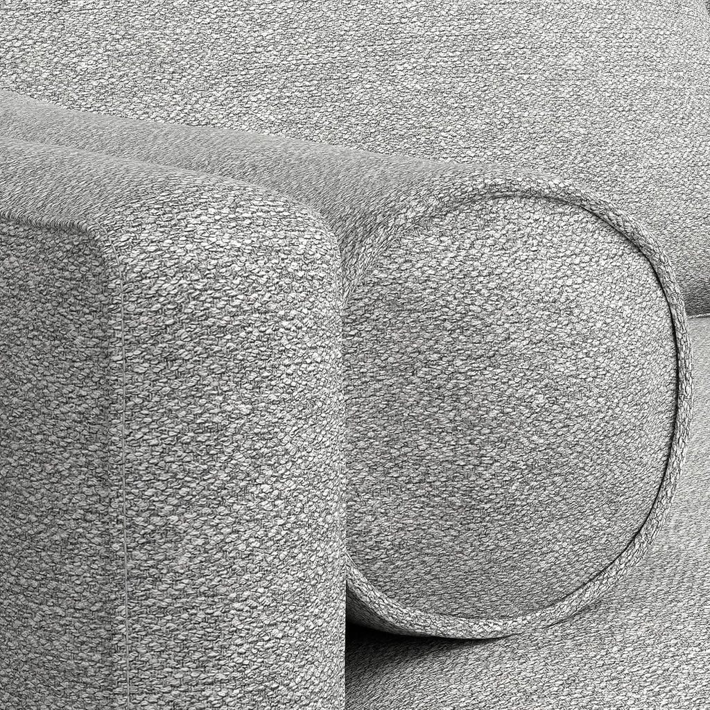 Morrison 72 Inch Mid Century Modern Sofa Set Mist Grey