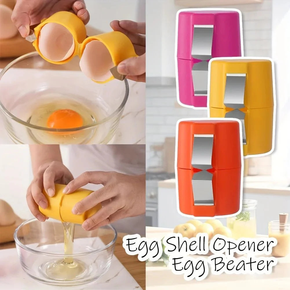 3 Pieces Egg Shell Easy Opener Set | Kitchen Egg Tool Kit