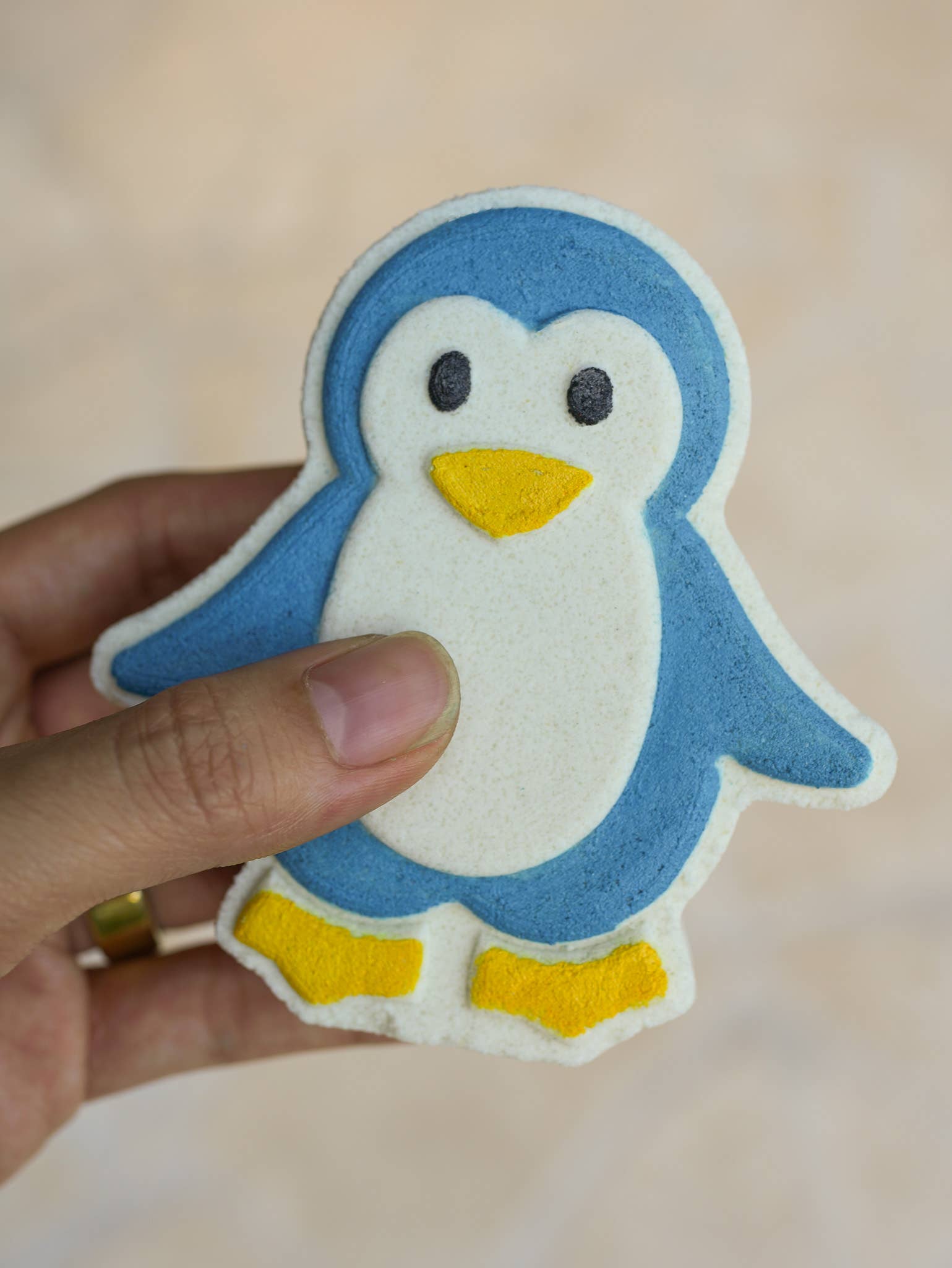 Cozy Penguin Handpainted Bathbomb Winter Stocking Stuffer
