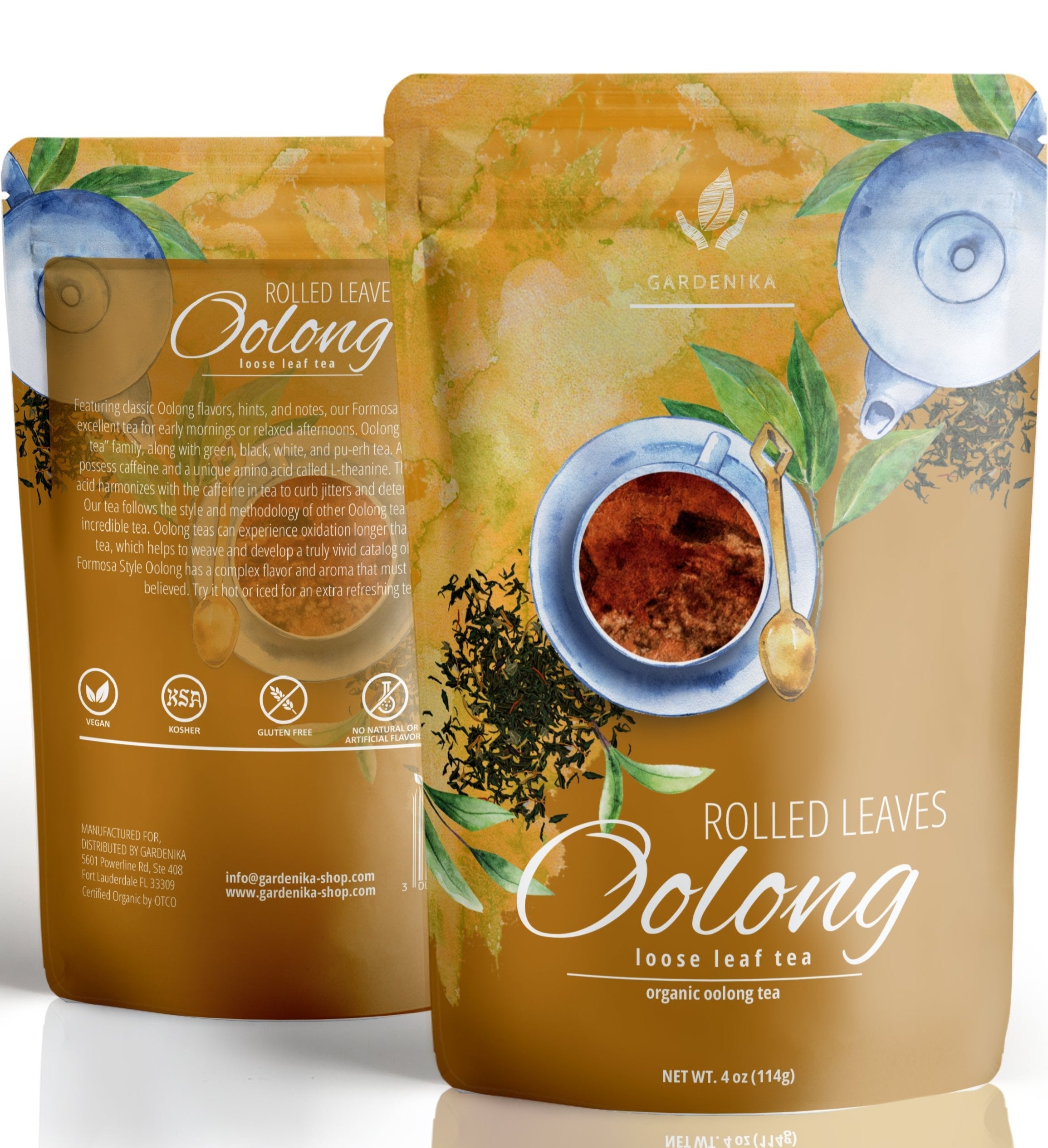 Oolong Tea, Medium-Caffeine - Traditional Chinese - Organic & Kosher