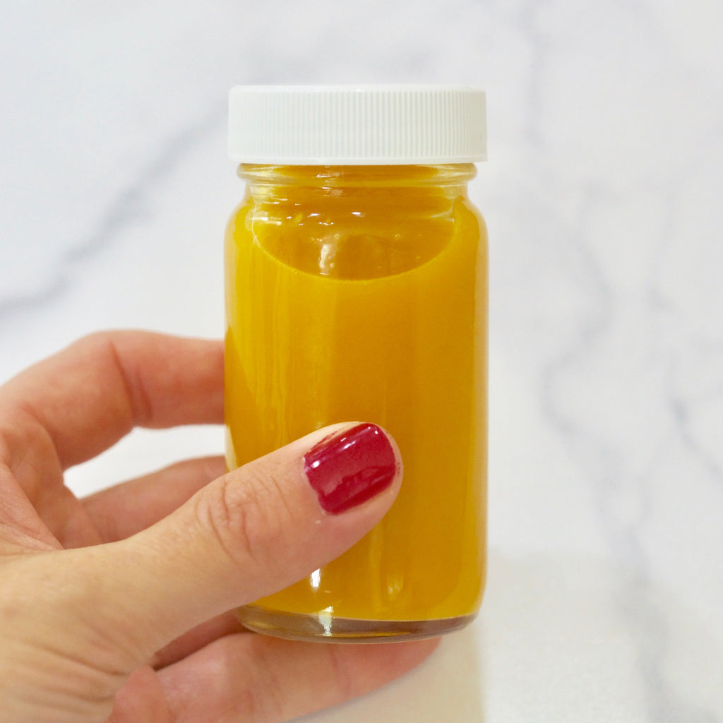 Glass Juice Shot Bottles Set