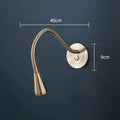 DecorBites™ Aluminum LED Gooseneck Wall Sconce for Bedroom Spotlight Reading Light