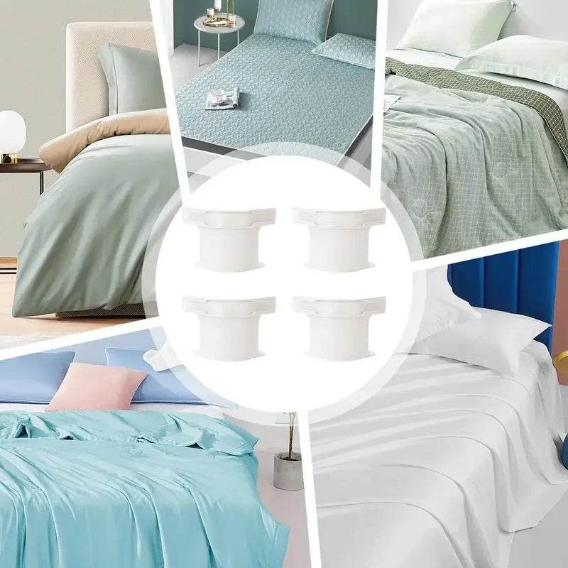 4pcs Invisible Non-Slip Bed Sheet Grippers – Secure Fasteners for Sheet Corners