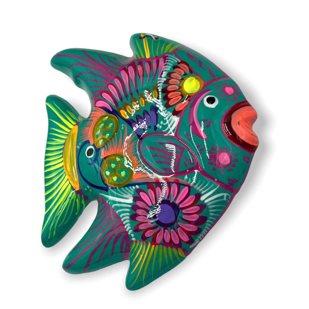 Guerrero Fish Wall Decor | Colorful Hand-Painted Mexican Art