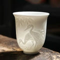 DecorBites™ Bone China Tea Cup Set | Cute Goat Fat Jade Ceramic Teacups & Mugs