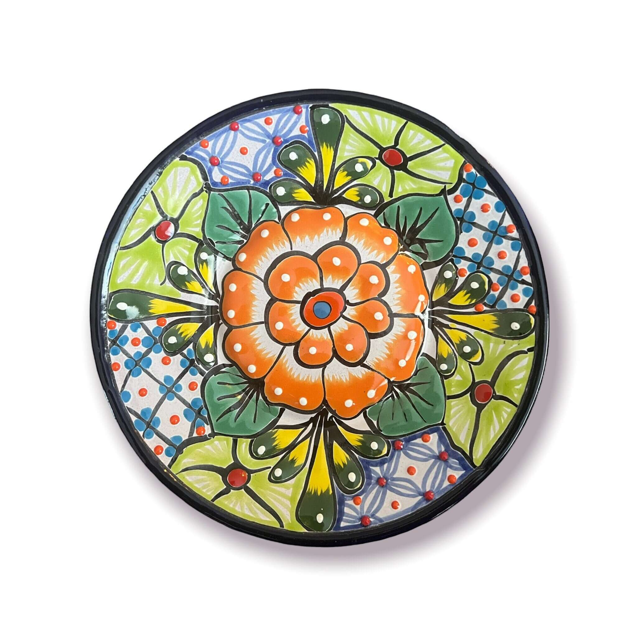 20-Piece Talavera Dinnerware Set | Floral Tableware for 6