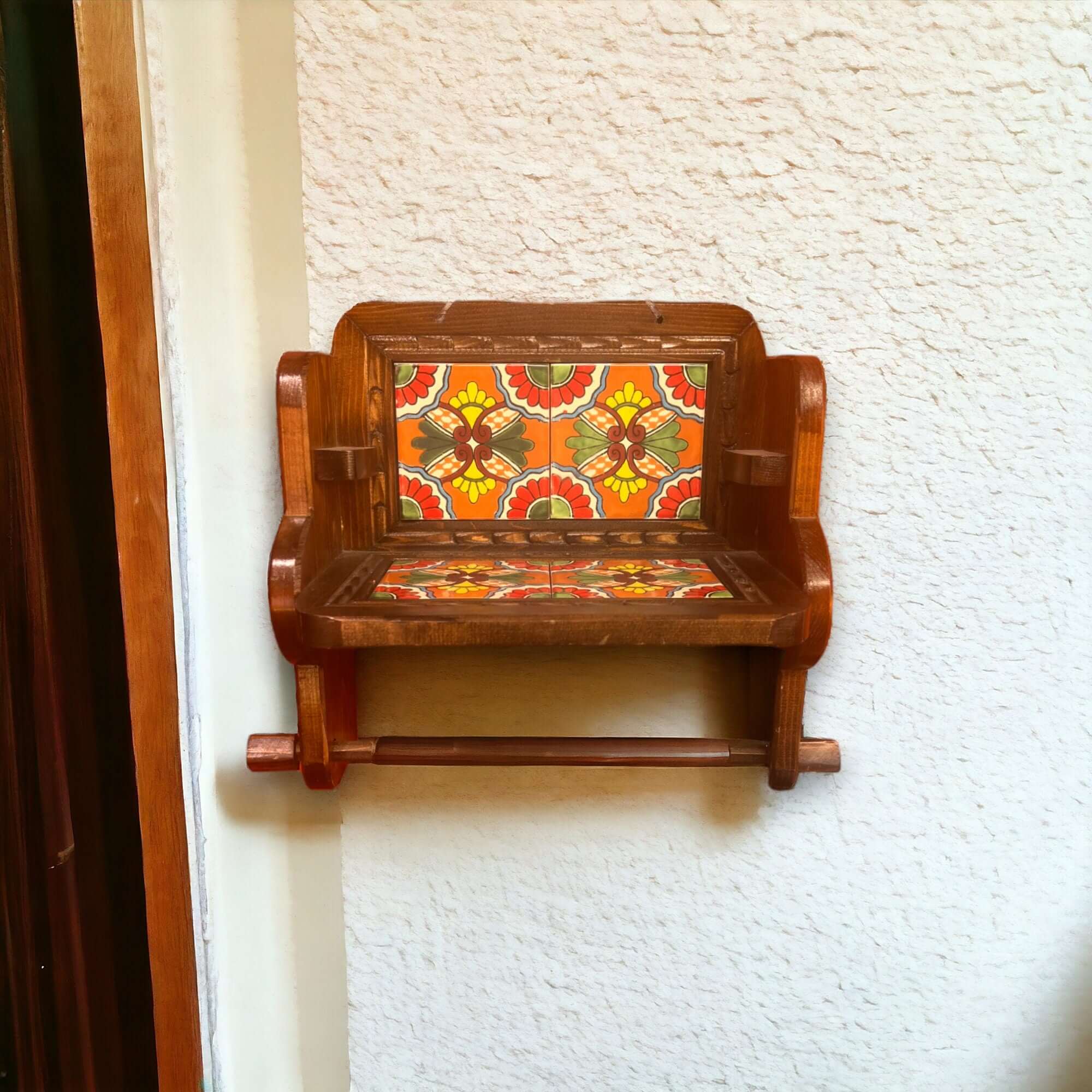Personalized Talavera Wall Decor | Custom Paper Towel Holder