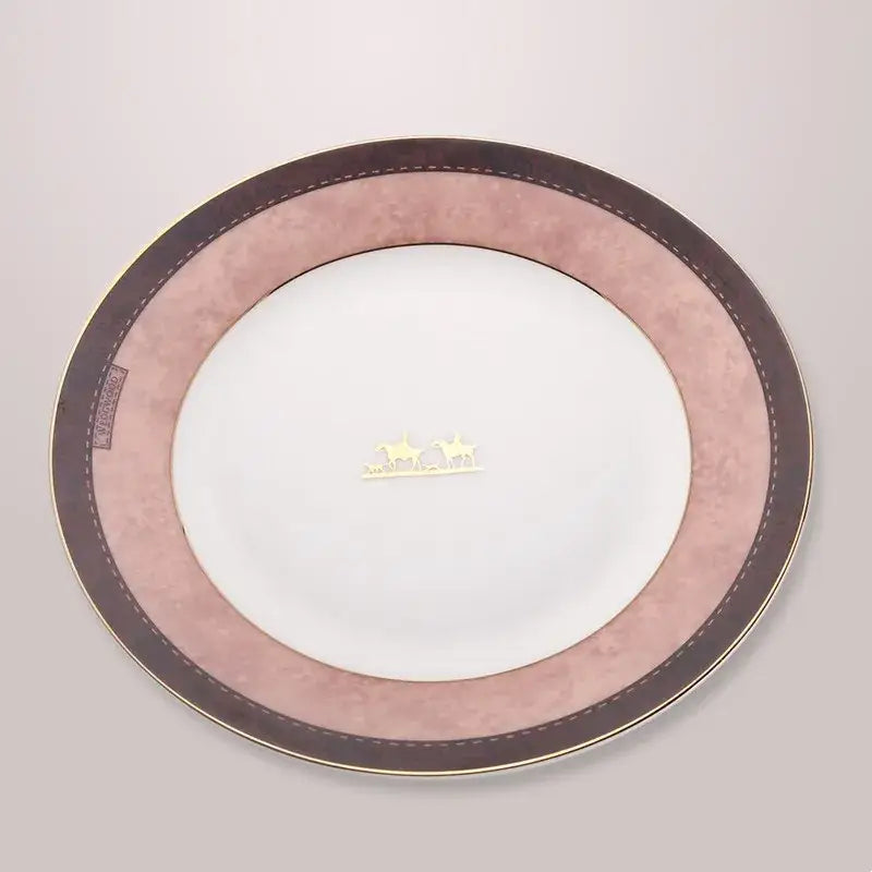 DecorBites™ Bone China Tableware Set: Dinner Plate, Coffee Cup, Saucer, Service Plate, Tea Cup
