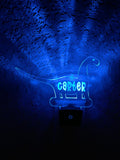 Personalized LED Brachiosaurus Dinosaur Night Light | 7 Color Changing | Plug in Night Light | Name Light | Children's Light | Room Light