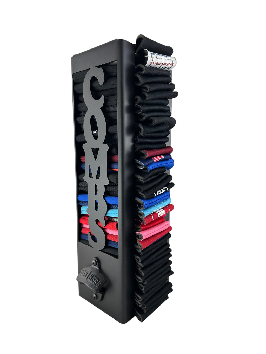 Customized Name Can Kooler Holder with Bottle Opener