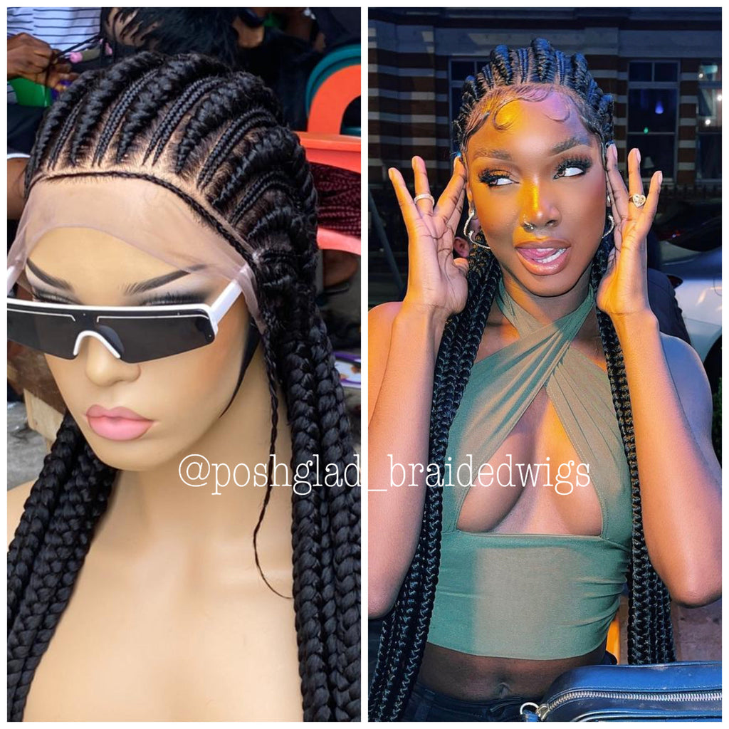 Feed-In Braid Cornrow Wig - Altou