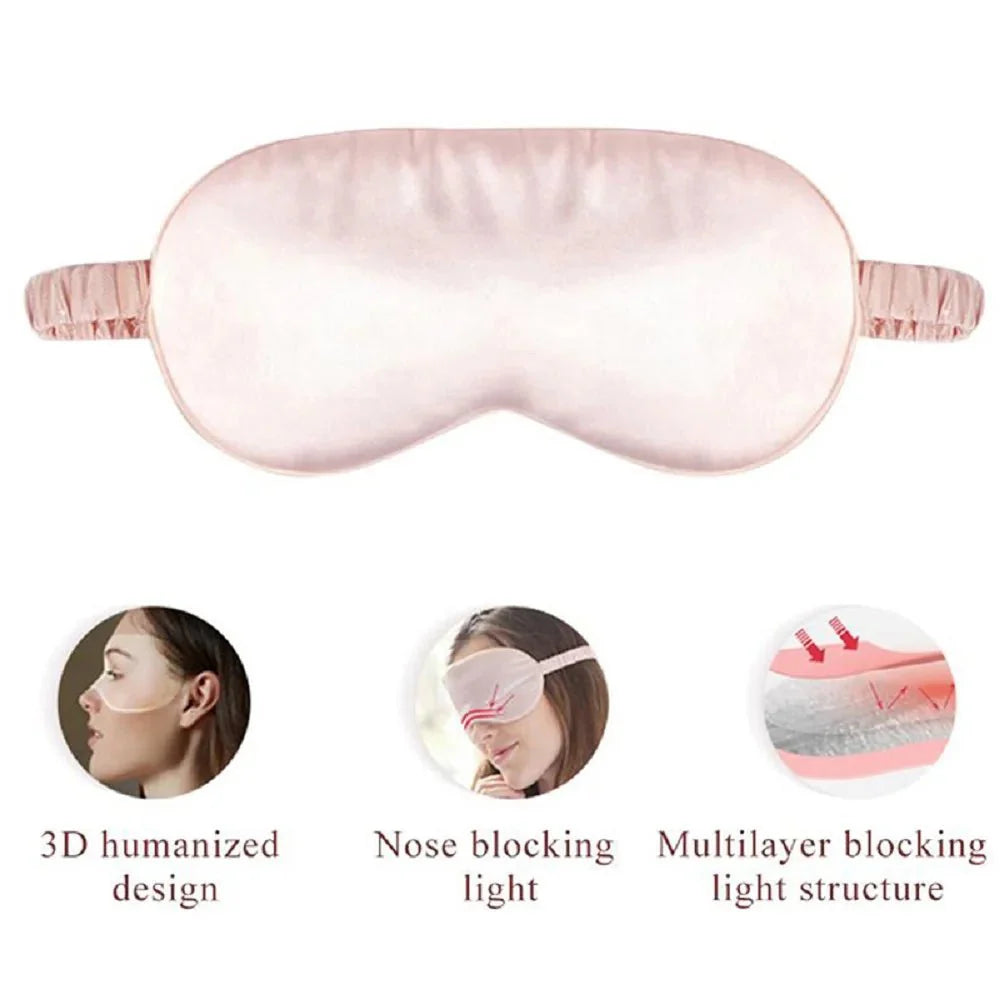 Silk-Like Sleep Eye Mask | Soft Light Blocking Eyepiece