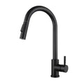 Luxury brushed gold pull out kitchen faucet with textured finish