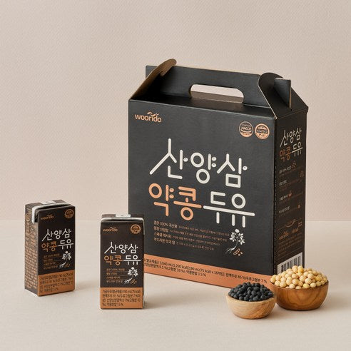 Wild-Cultivated Ginseng Black Soybean Soy Milk (190ml*16P)