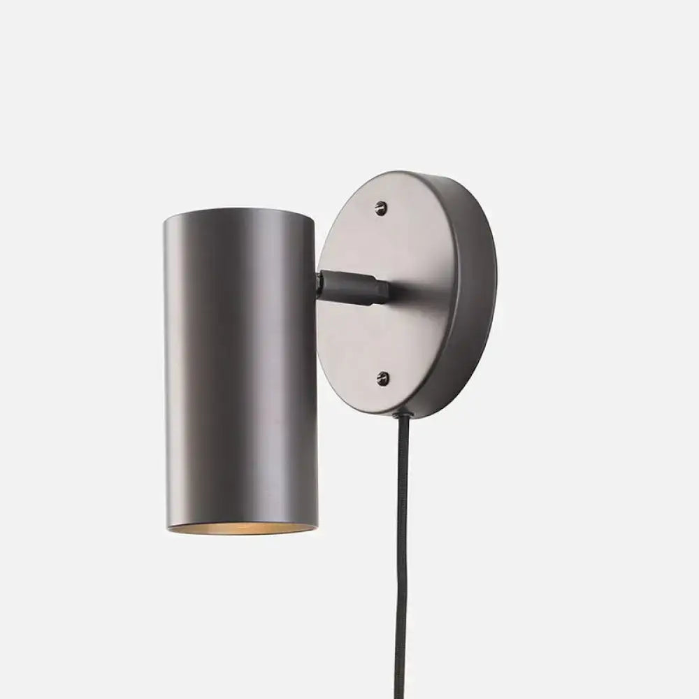 DecorBites™ Minimalistic Metal Adjustable Tubular Wall Lamp with 1-Light Bedside Spotlight