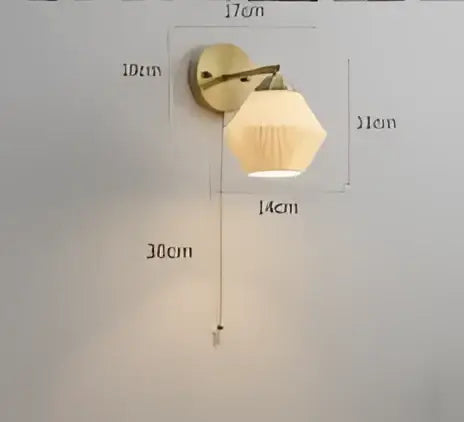 DecorBites™ LED Wall Lamp 4W Beside Home Lighting with Knob Switch