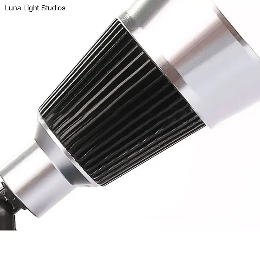 DecorBites™ Modern Bell Wall Light: Rotatable Metal LED Sconce in Black/Chrome - With/Without Switch
