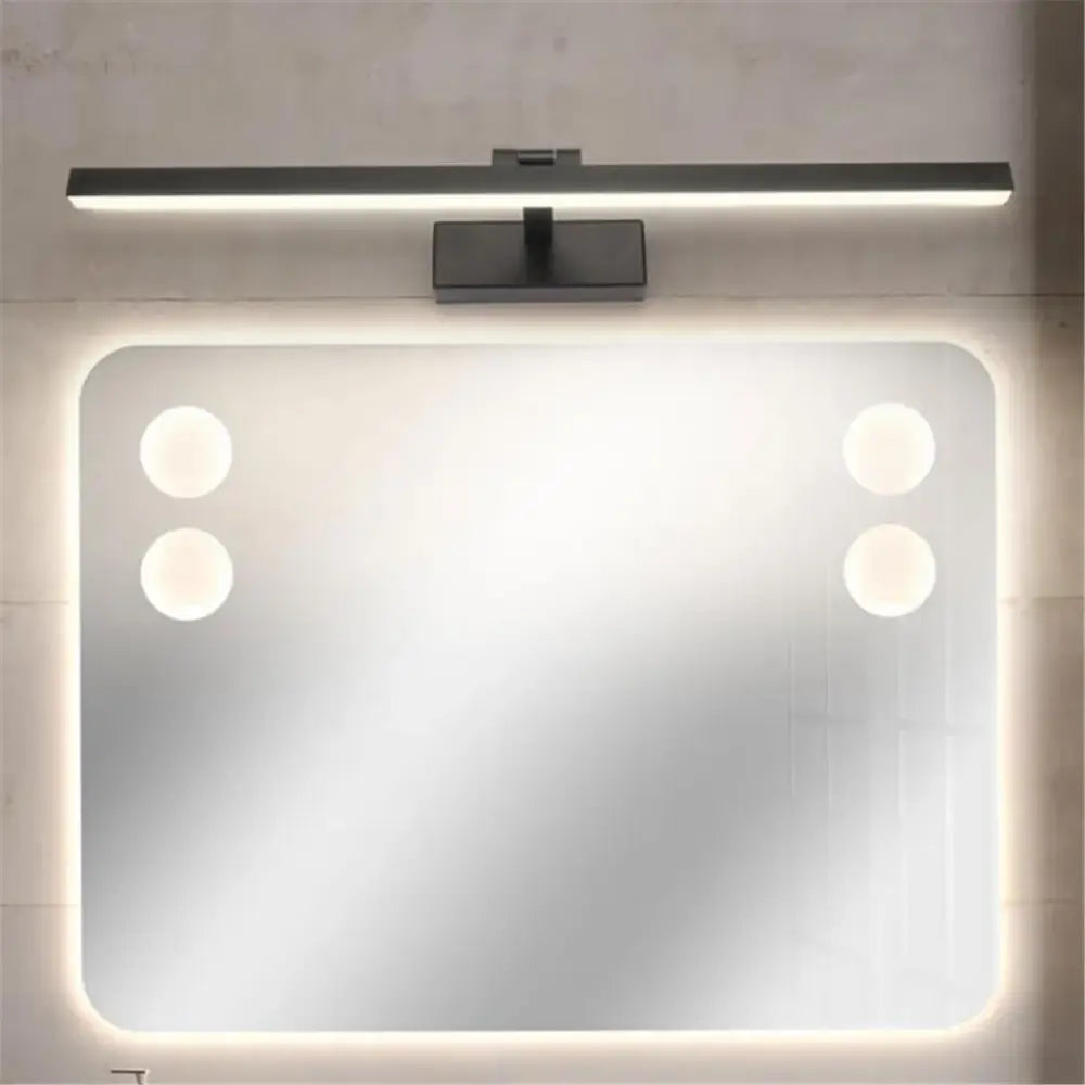 Modern black & white led vanity light sconce for bedroom mirror