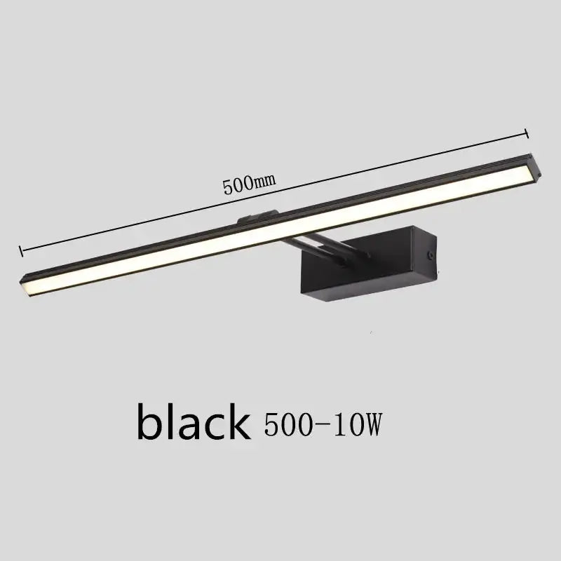 Modern black & white led vanity mirror light bathroom sconce