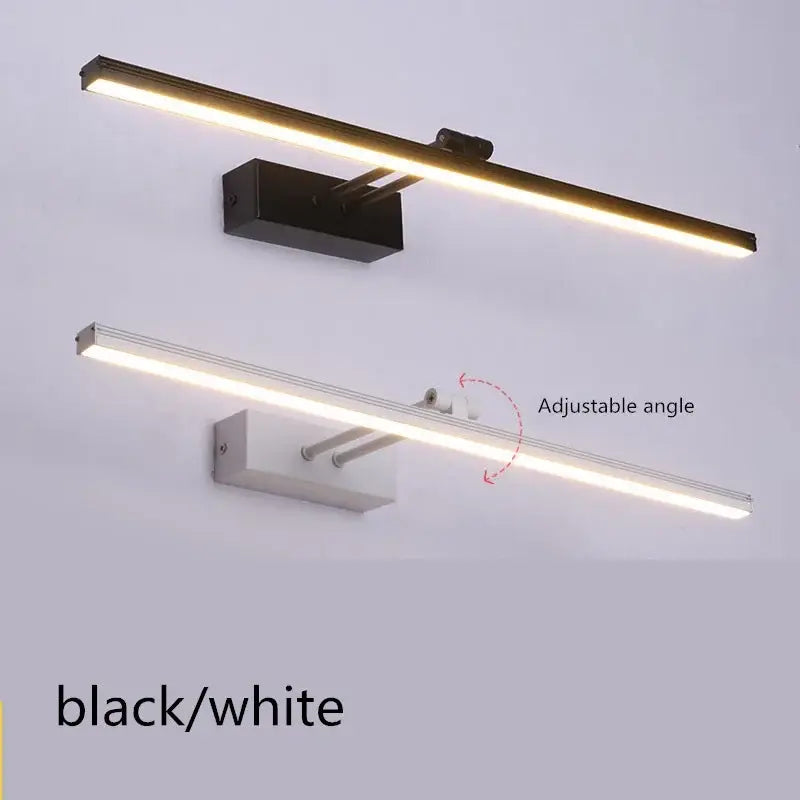 Modern black & white led vanity mirror light bathroom sconce