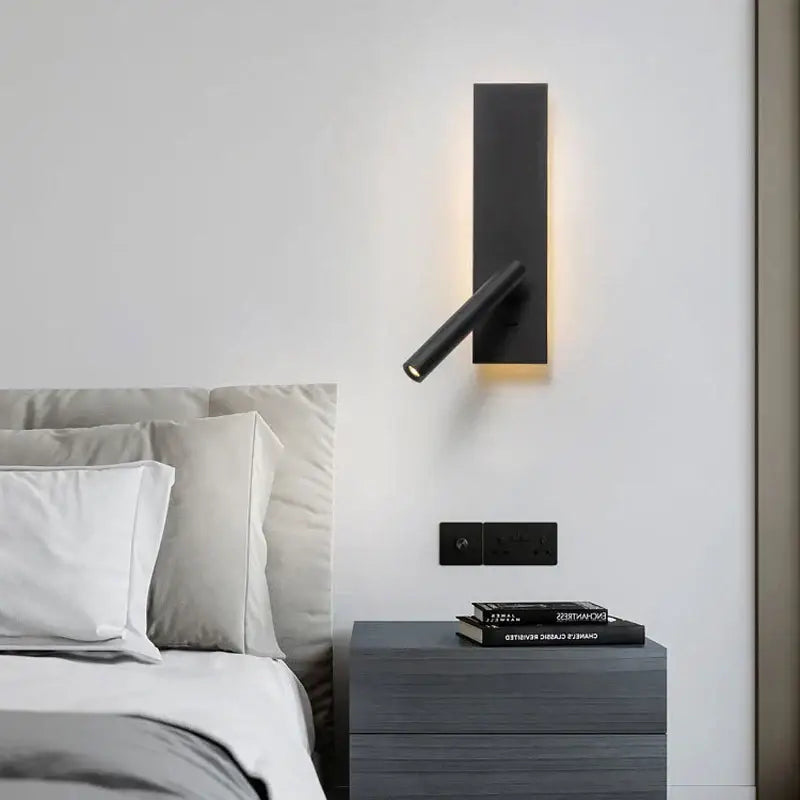 DecorBites™ LED Wall Reading Lamp for Bedroom, Hotel Headboard, Night Light