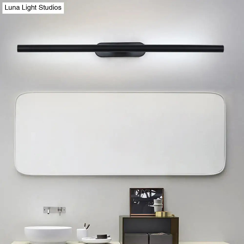 DecorBites™ Modern LED Wall-Mounted Vanity Light in White/Black with Adjustable Width and Multiple Light Options