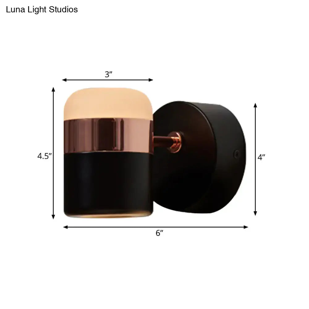 DecorBites™ Modern LED Rotatable Wall Sconce Light for Bedroom - Black/White
