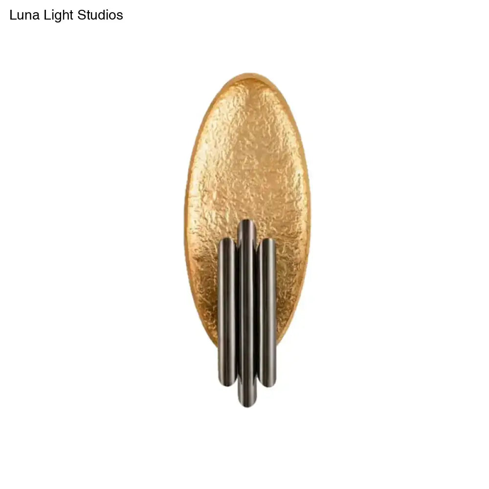 Modern brass and glass wall light bedroom sconce with e12 e14 base