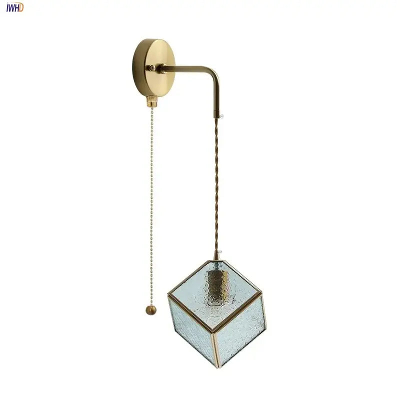 DecorBites™ LED Wall Lights Clear Glass Adjustable Bedside Lamp Nordic Modern Style