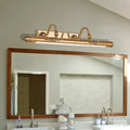 Modern brass scrollwork wall mount light bathroom vanity fixture