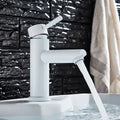 Modern brushed gold solid brass bathroom faucet single handle tap