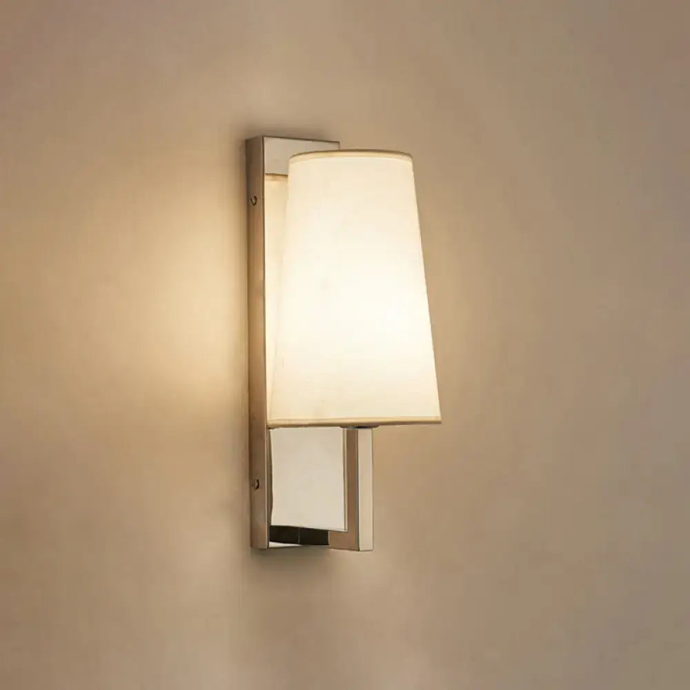 Modern brushed nickel wall sconce bedroom e26 e27 direct wired electric