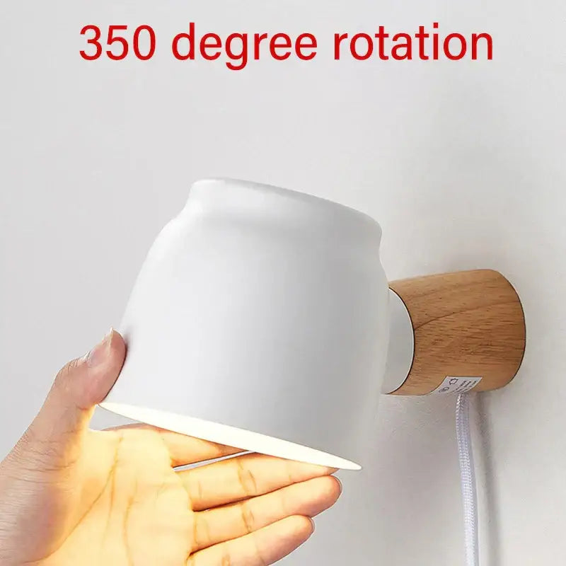 DecorBites™ LED Wall Lamp with E14 Light Source and Switch for Indoor Illumination